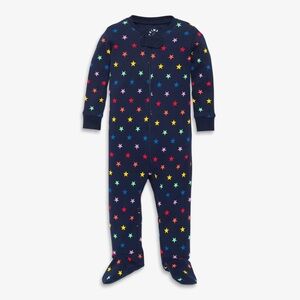 SOLD Primary Baby Rainbow Star Footed Zipper Pajamas 6-9M